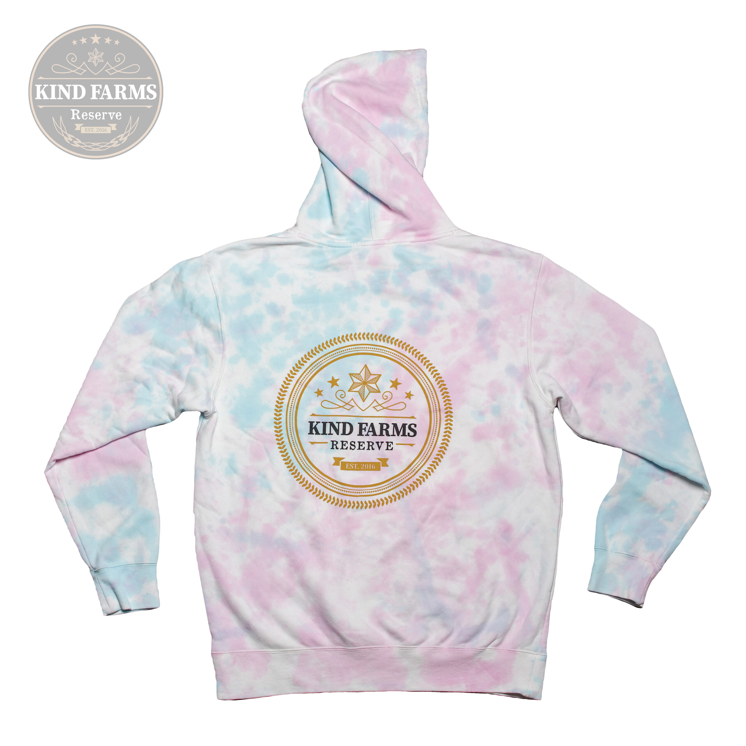 Kind Farms Reserve Tie-Dye Pullover Hoodie. – Midweight